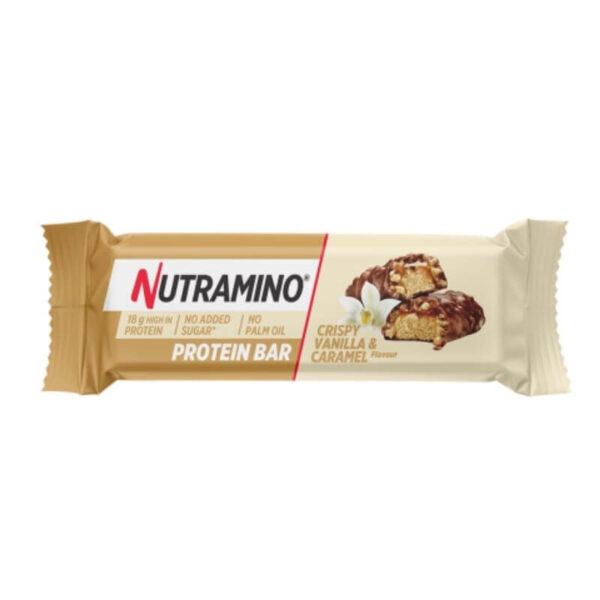 Nutramino Protein Crispy Vanilla & Caramel Bar 55g