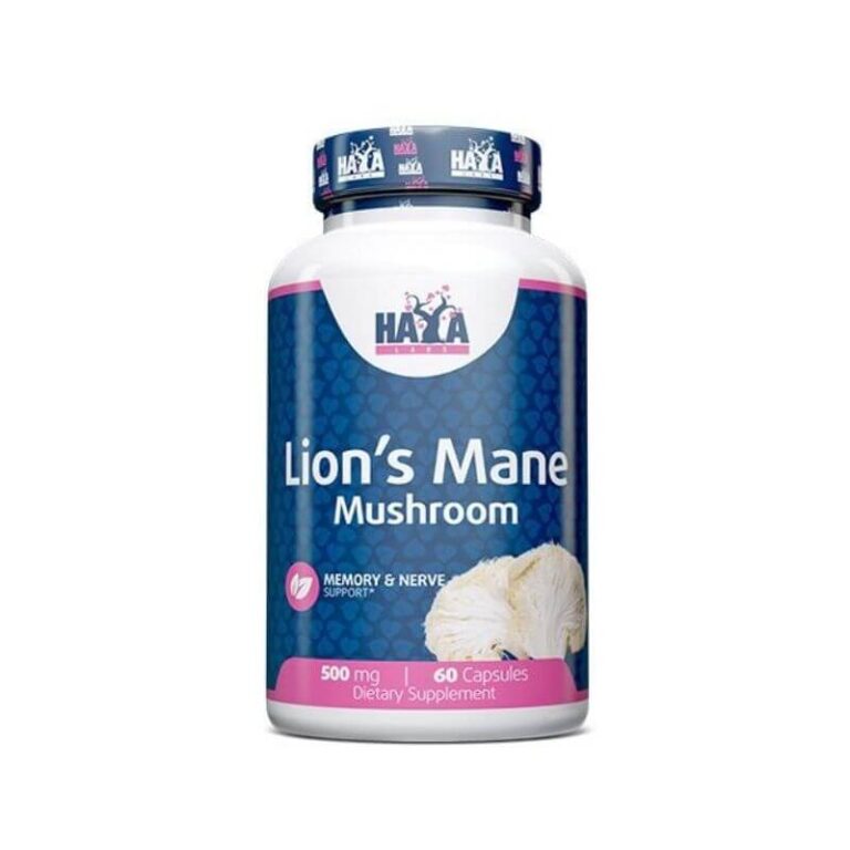 Haya Labs Lion‘s Mane Mushroom Smegenims 60kaps.