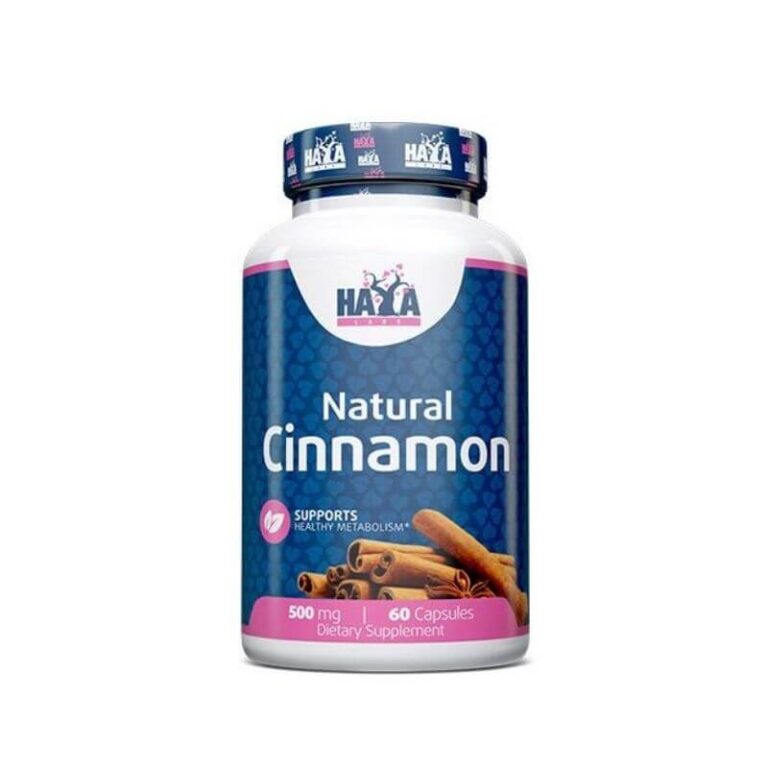 Haya Labs Natural Cinnamon Virškinimui 60kaps.