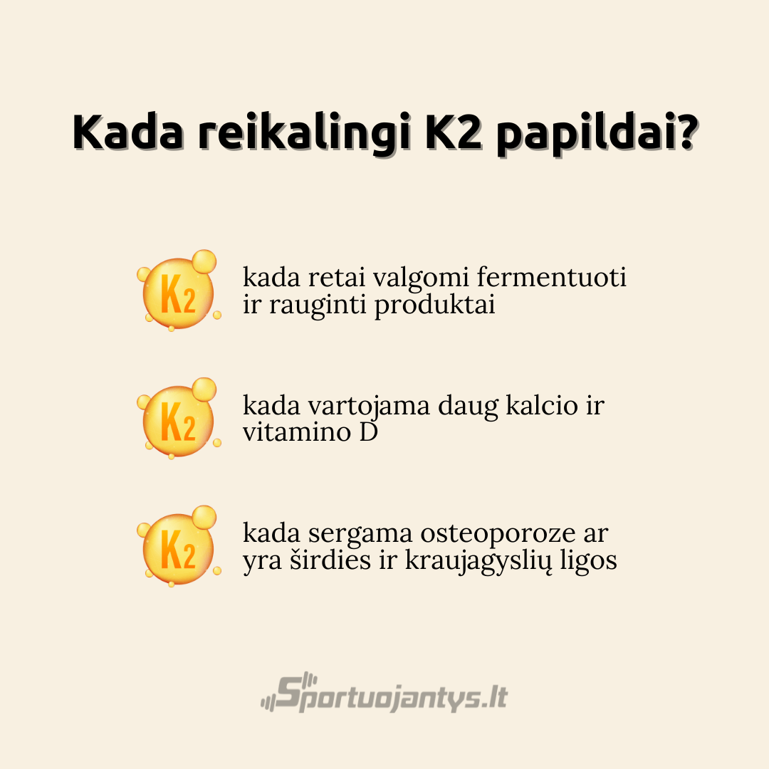 kada reikia vitamino k